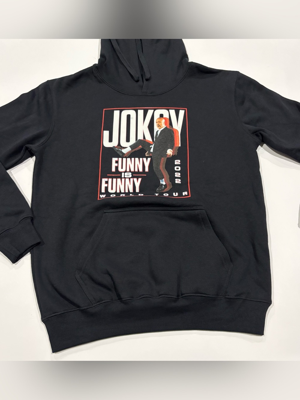 Jo Koy Funny Is‎ Funny World Tour 2022 Hoodie Black Graphic Pullover Size M